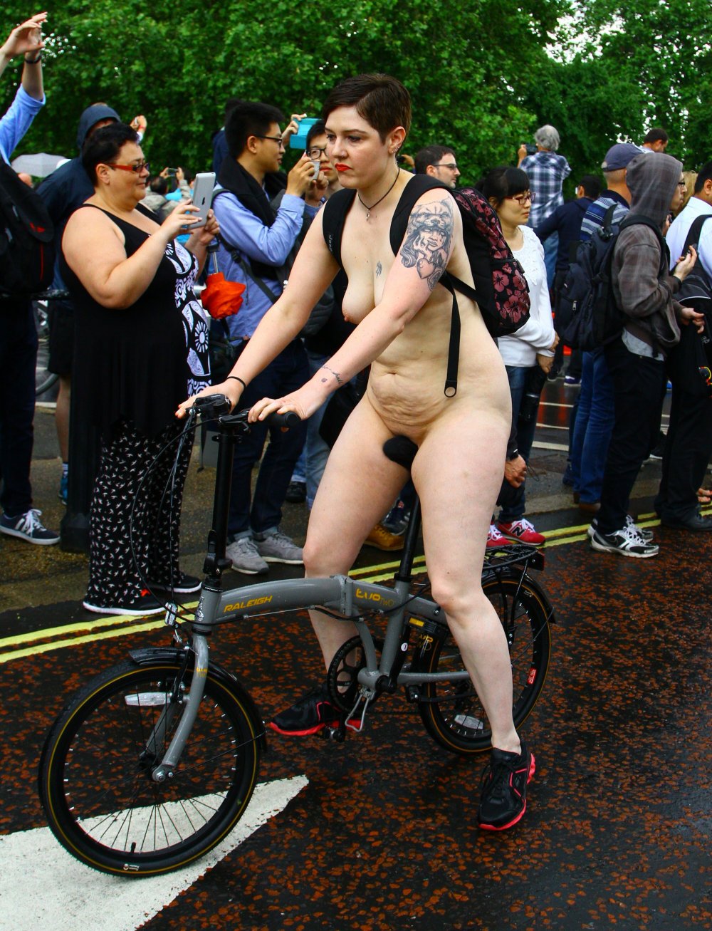 Bonnie Tawny and Ginger World Naked Bike Ride Cambridge 2019
