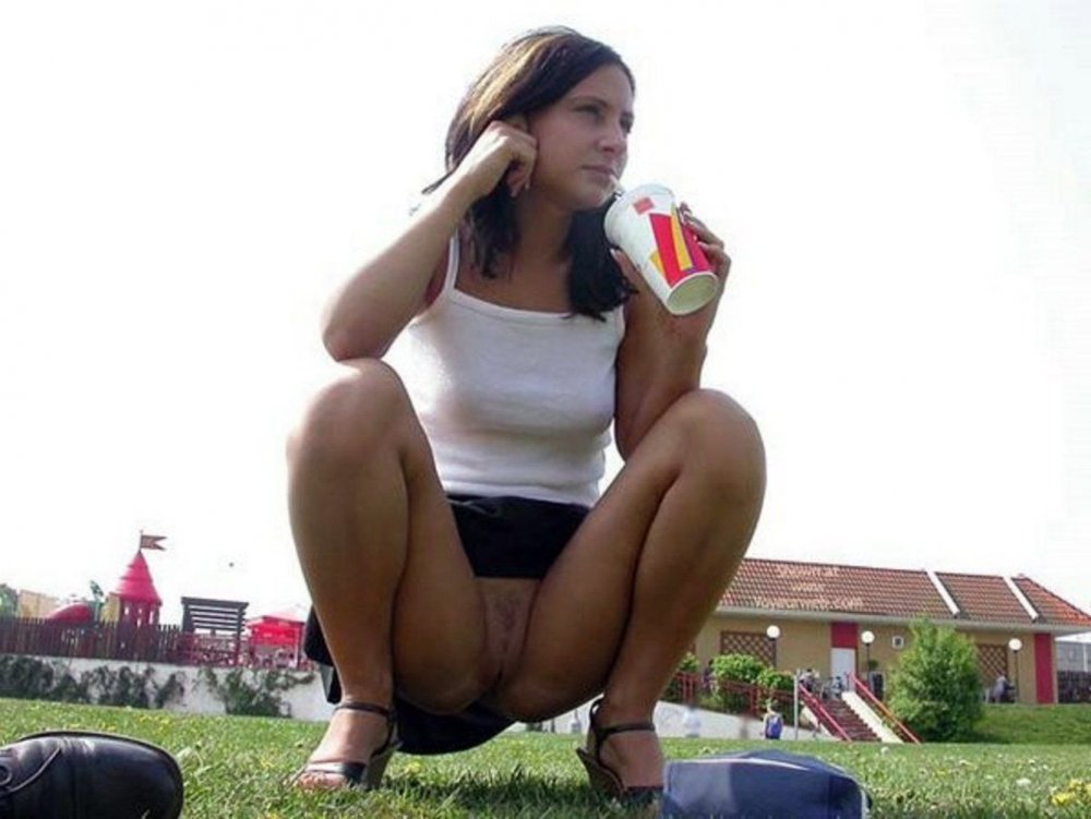 Women in squatting cowards