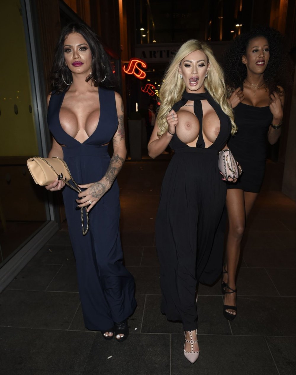 Silicone Tits Blonde Selfie