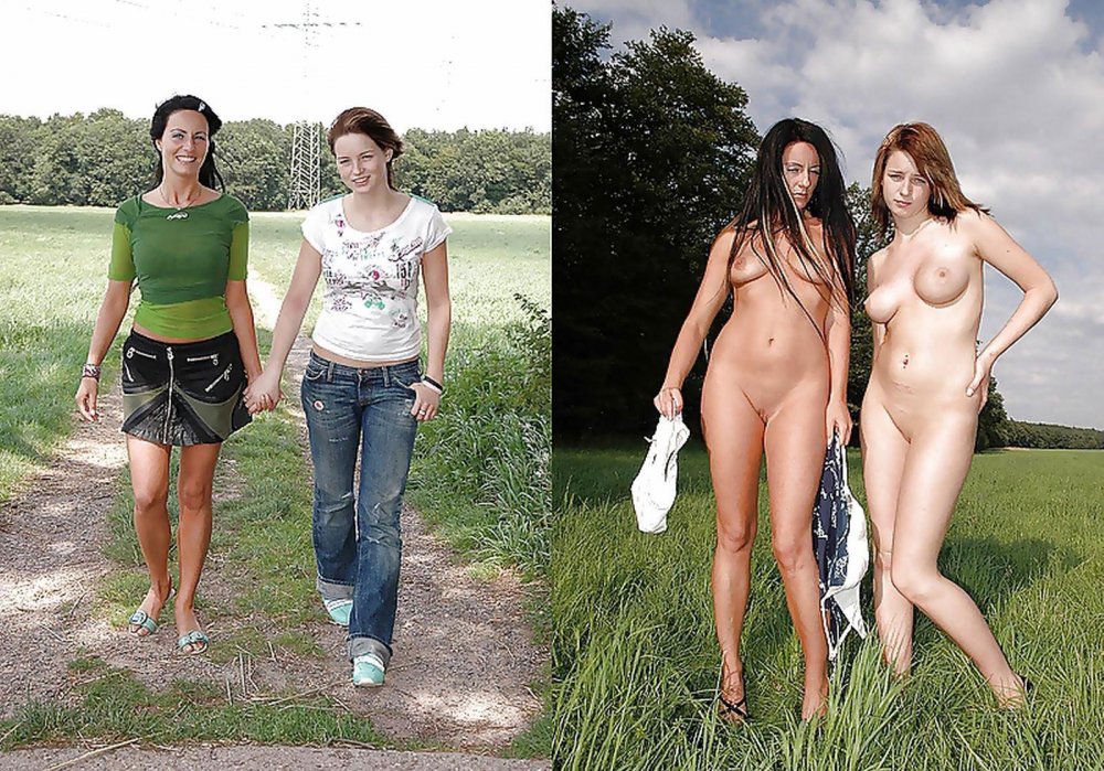 Dressed and dressed women