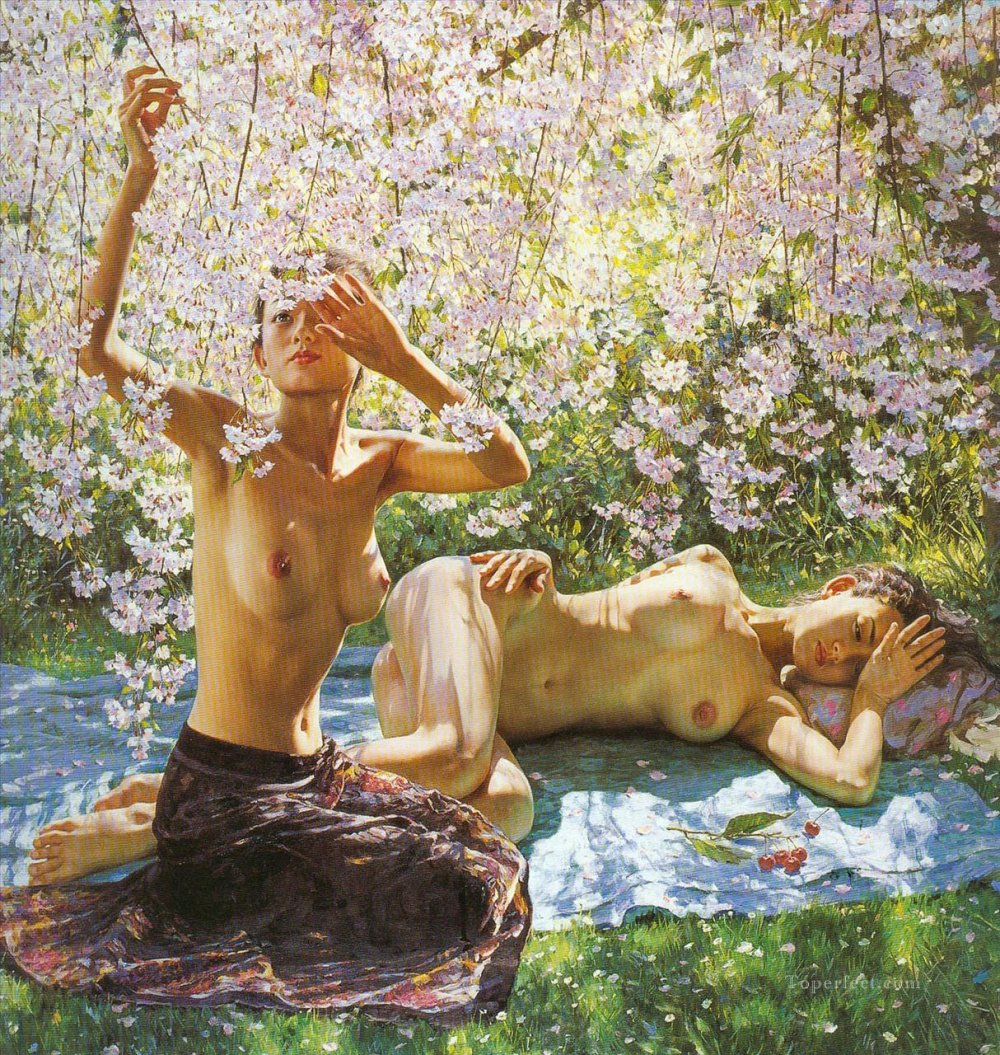 Digital painting naked art