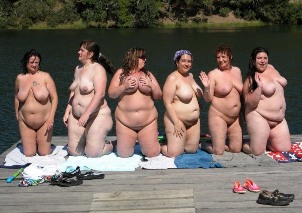 Thick naked women on the beach