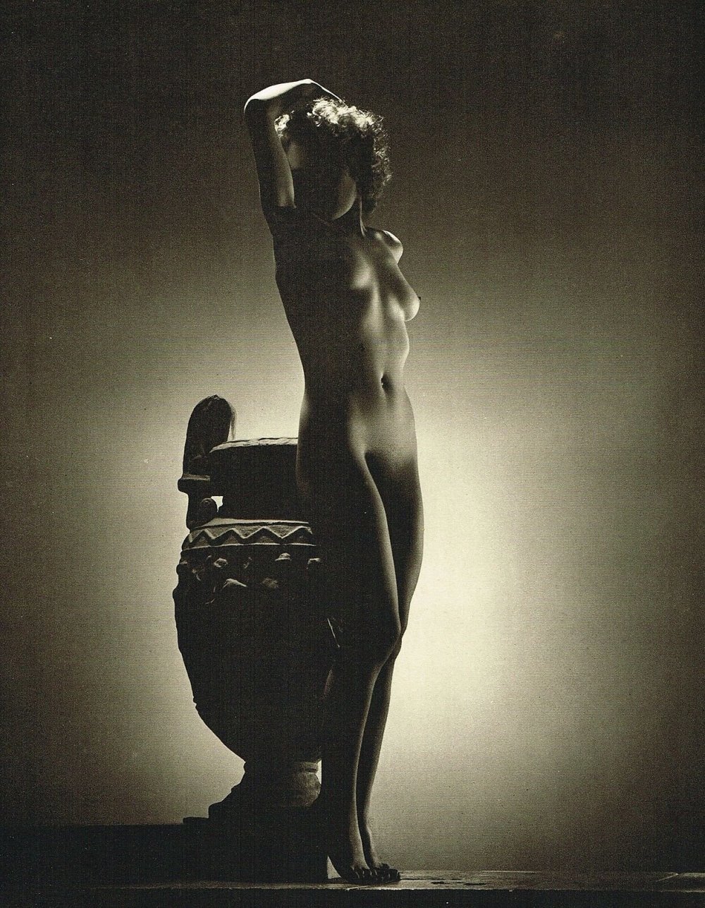 Erotic girls on a black background