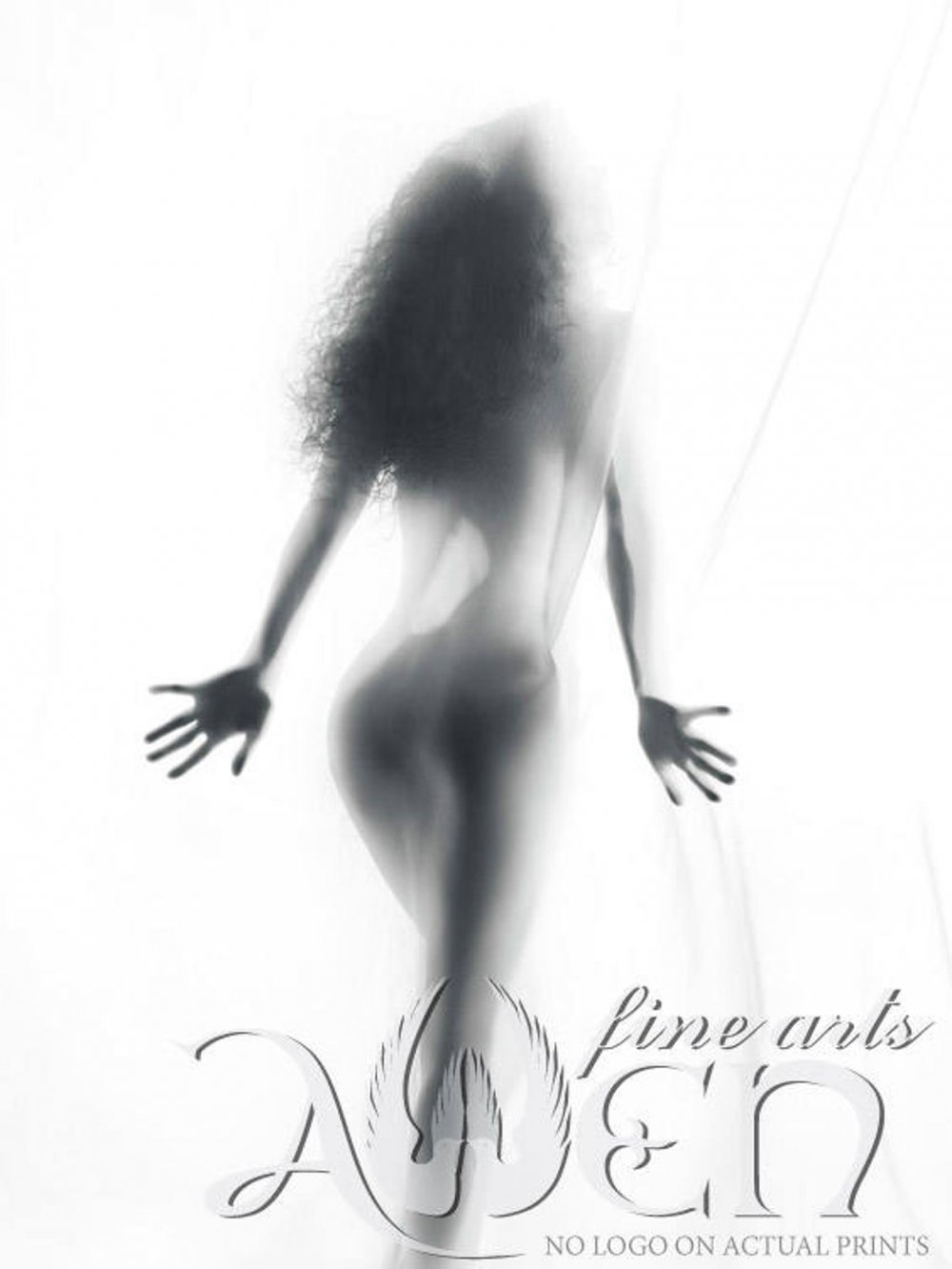 Erotic silhouette of a girl