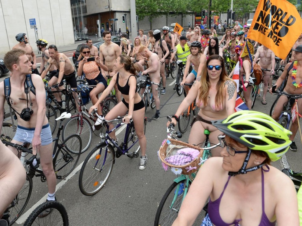On water bike nudism