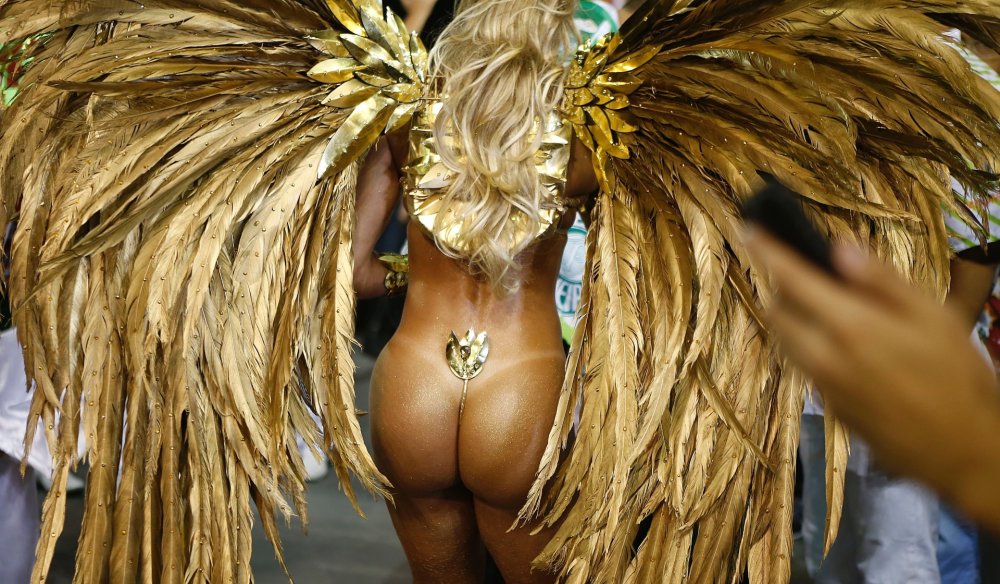 Ass on Brazilian carnival naked