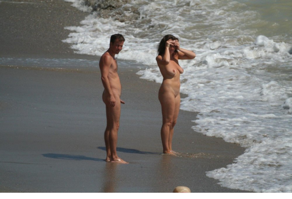 Naked women on nudist beaches
