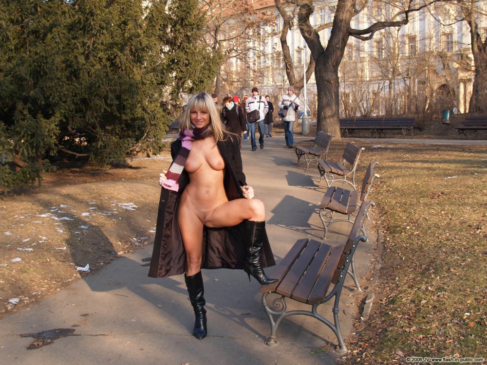 Naked Czechs in the public