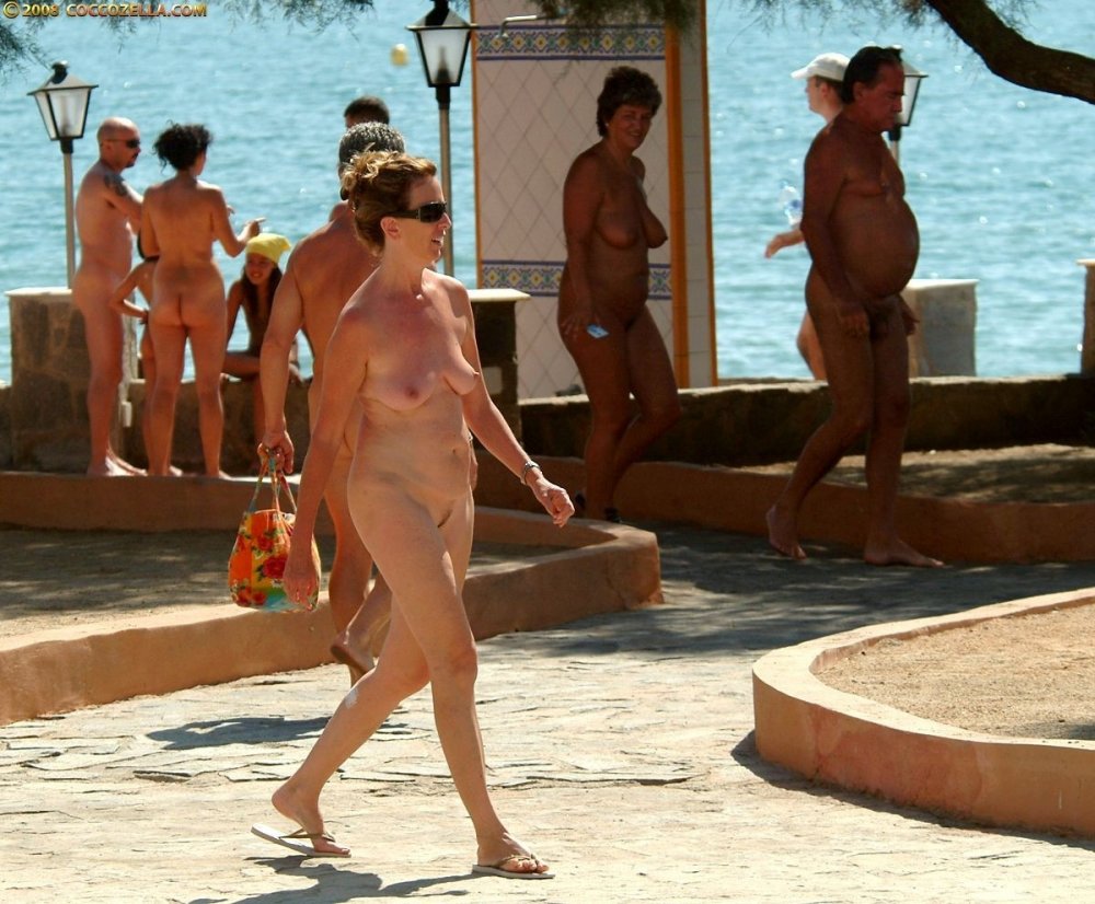 Elderly naked women and men