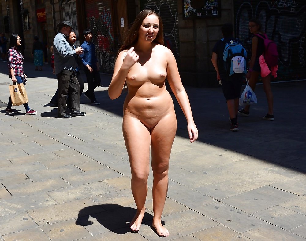 Naked Women Walking Around The City