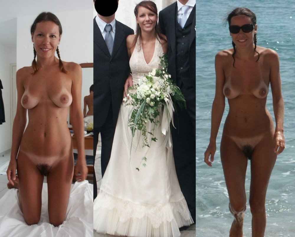 Naked brides in clothes and without