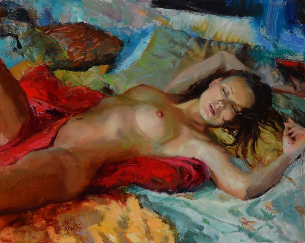 Nude painting Eric Valles