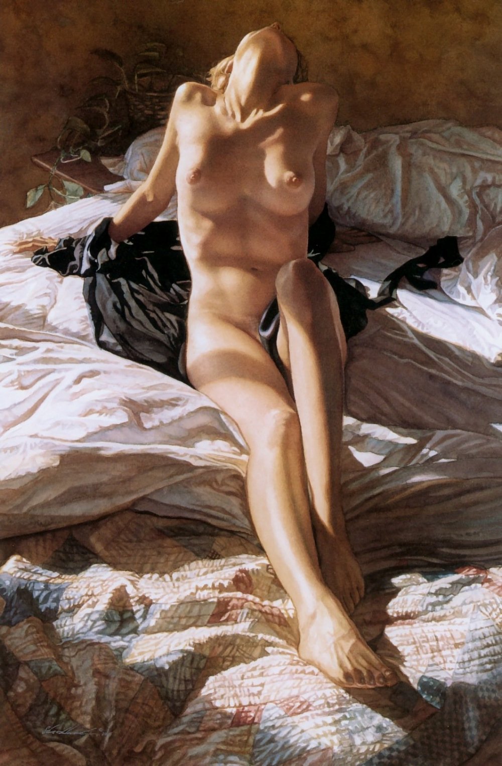 Watercolor Nu Steve Hanks