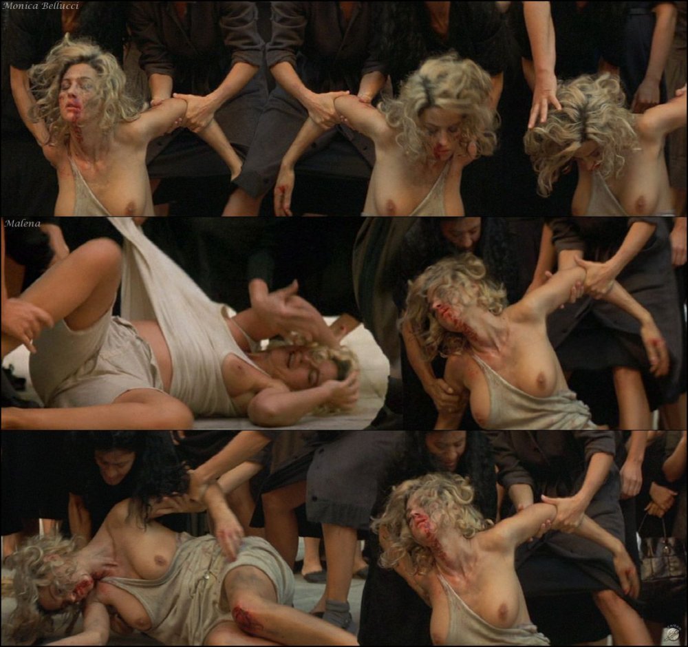 Naked Monica Belluchi in Malena's film