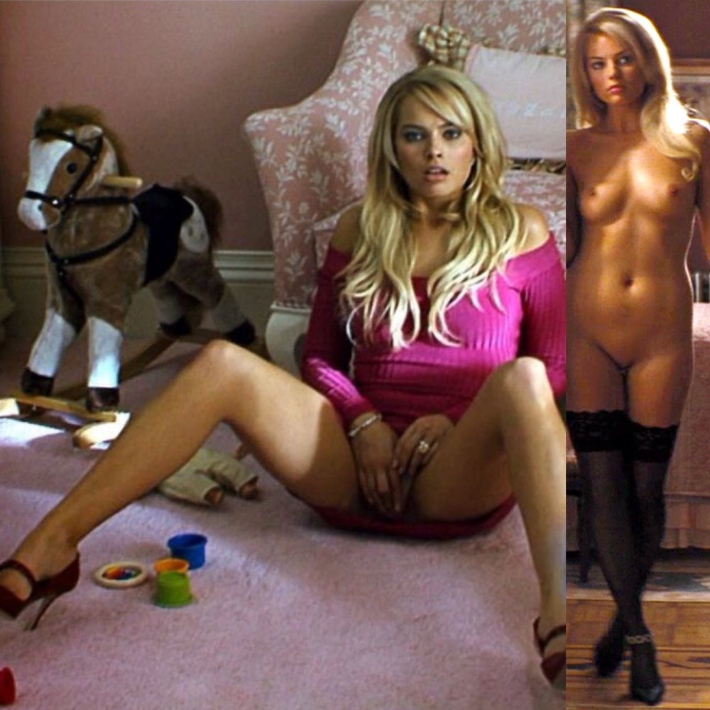 Vagina Margot Robbie Wolf with Wall Street