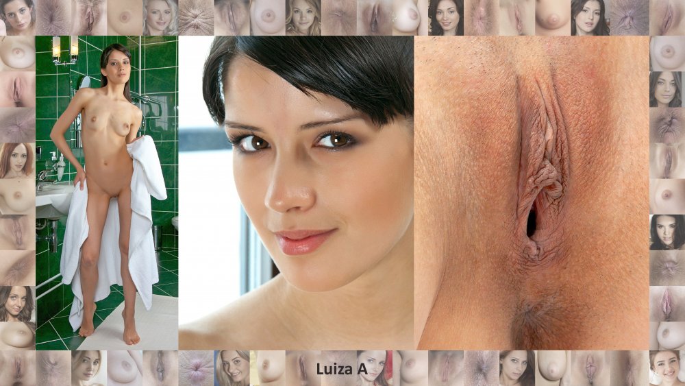 Faces of girls and their vagina