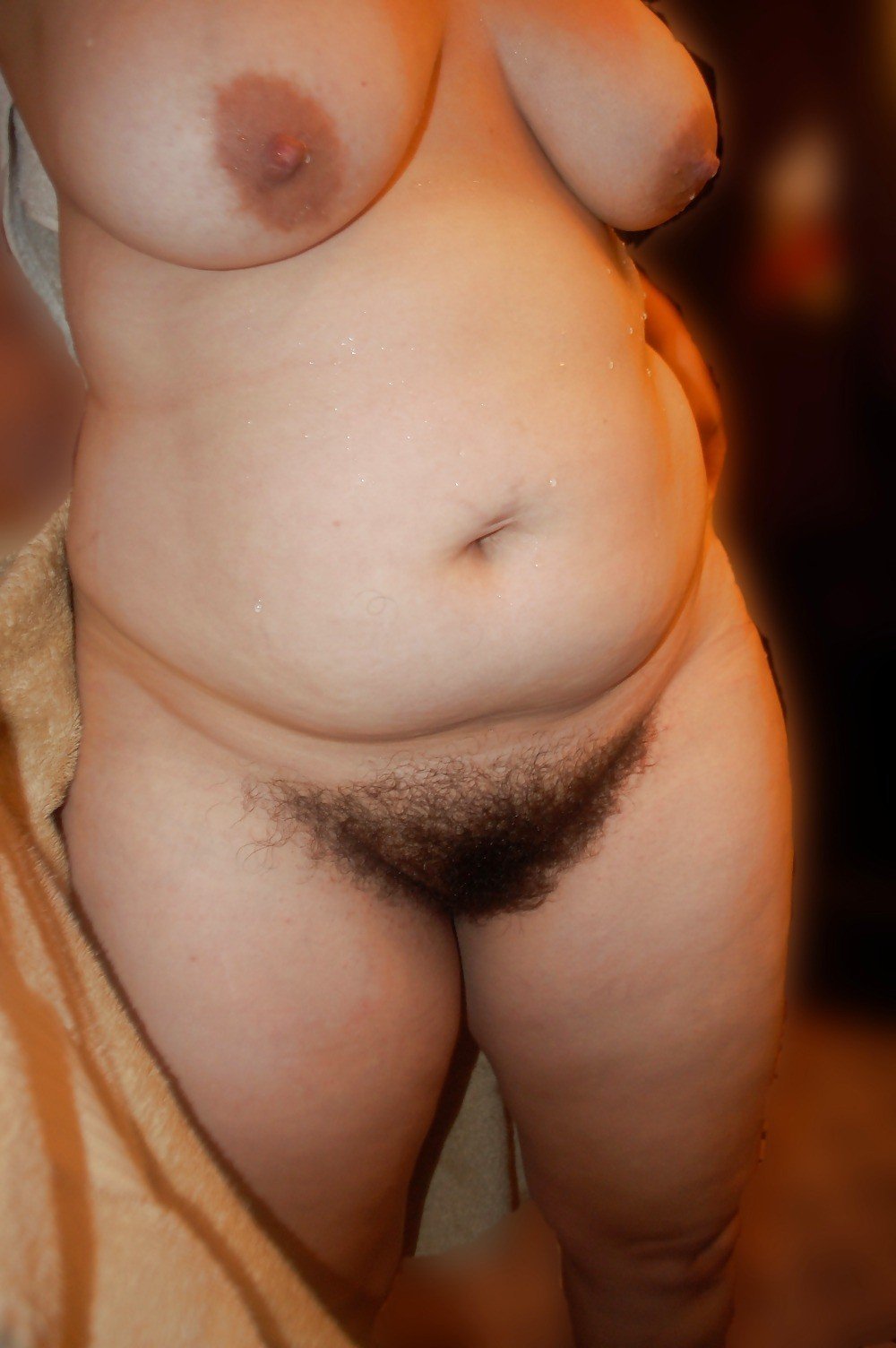 Fat hairy pubis