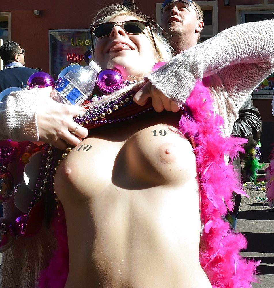 Parade in New Orleans Tits