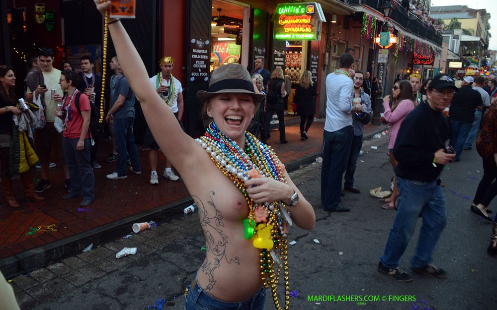 MARDI Gra without panties photo