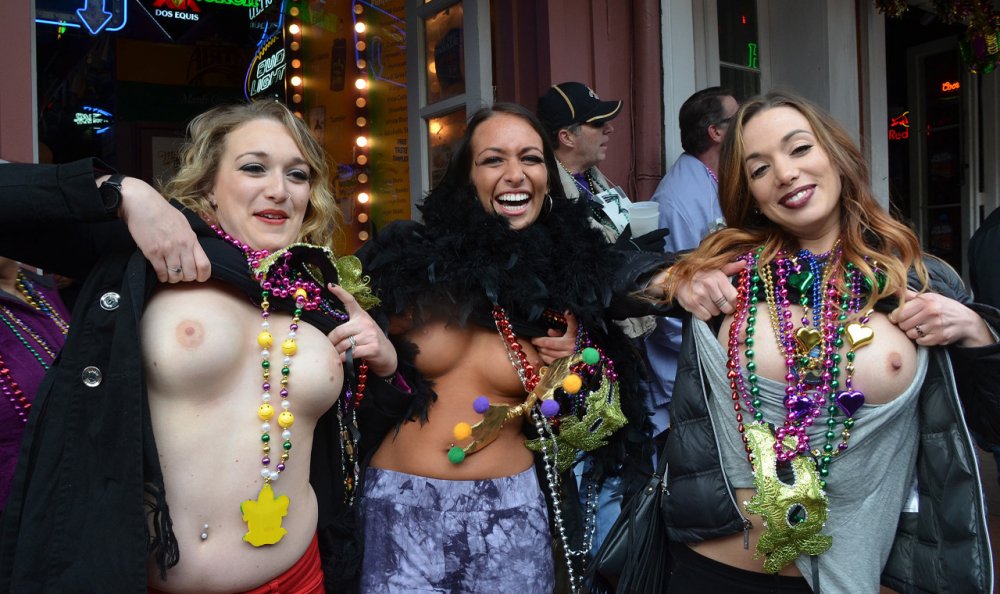 Festival Mardi Gra Tits Gif