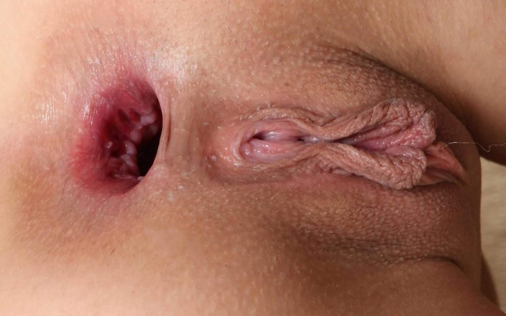 Big anal close -up