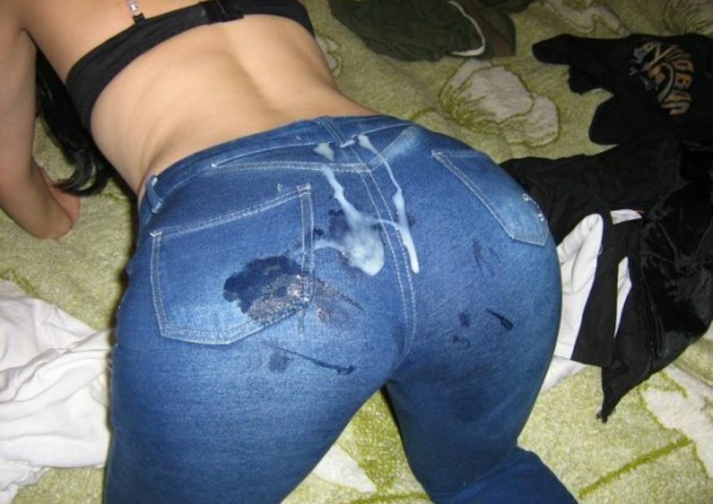 Cleaned butt in clothes