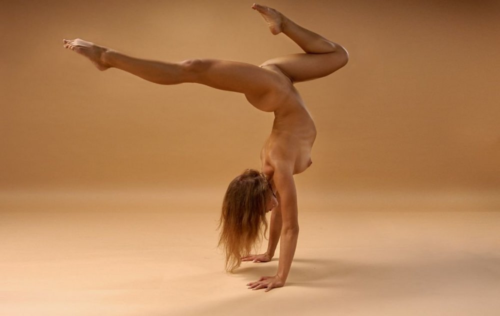 Beautiful naked gymnasts