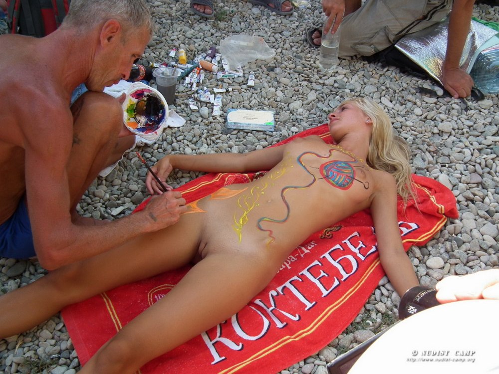 Family Naturism Body Art
