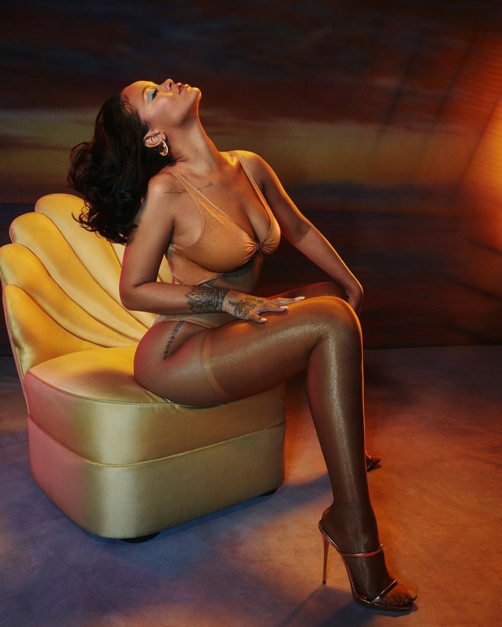 Rihanna in underwear