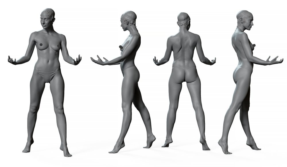 References for 3D modeling Woman