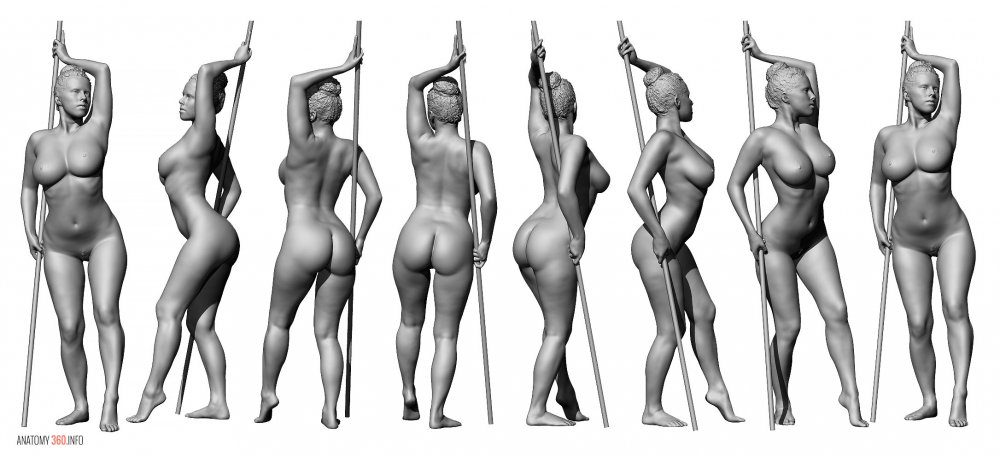 Woman model reference 360