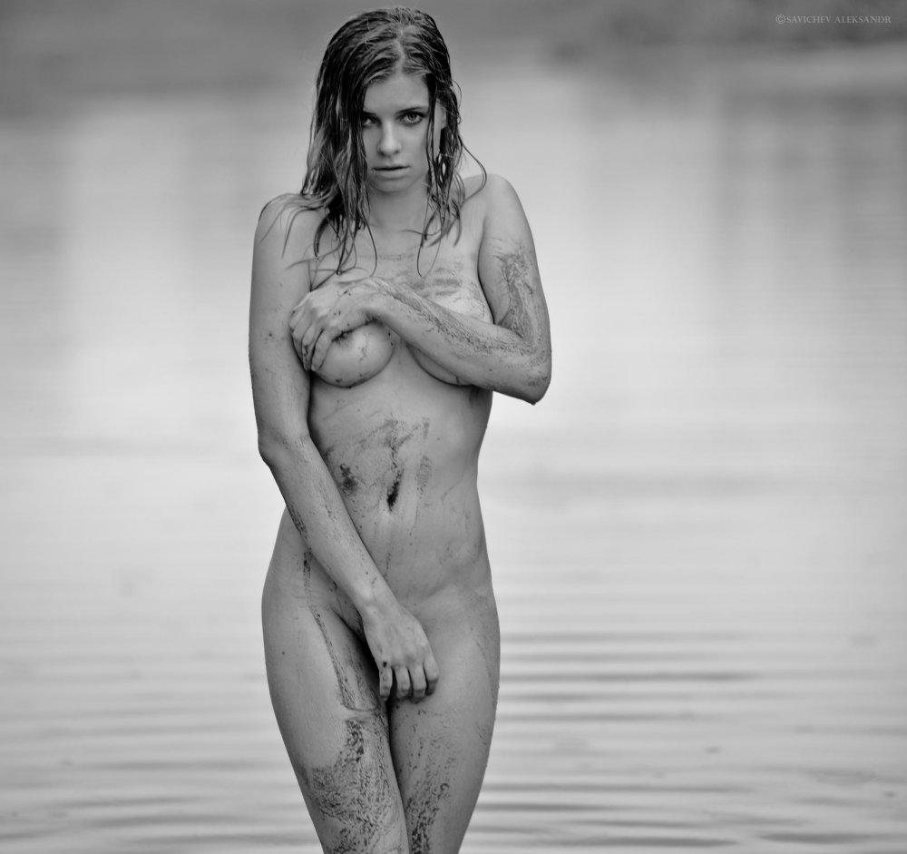 Forced to Strip Embarrassed Nude Female GIF