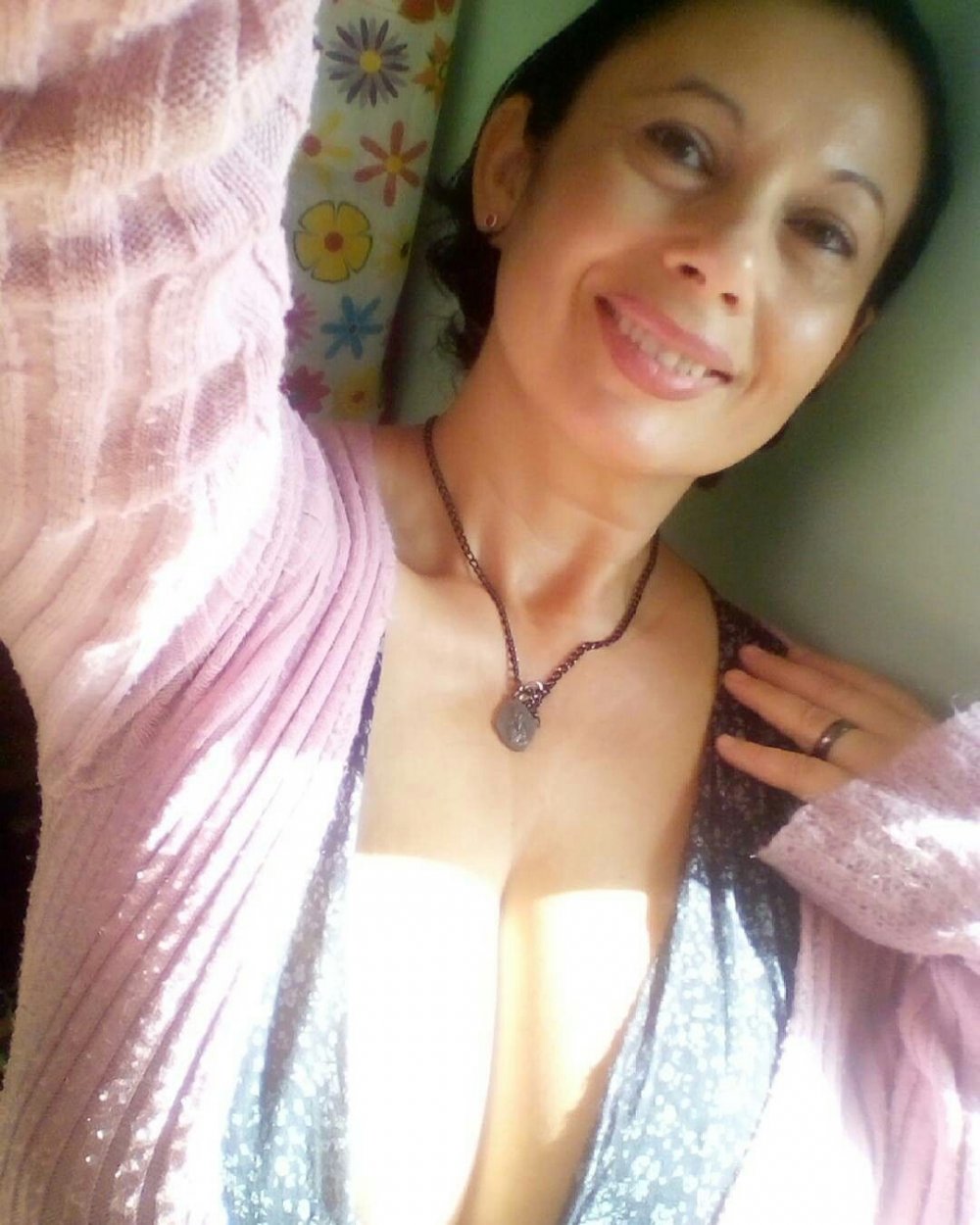 Mature Italian with large breasts