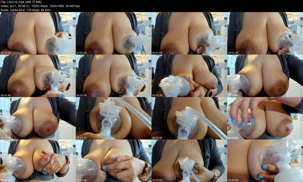 Milk from large boobs