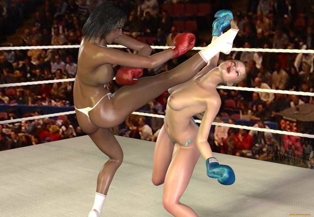 Erotic girls in the ring box