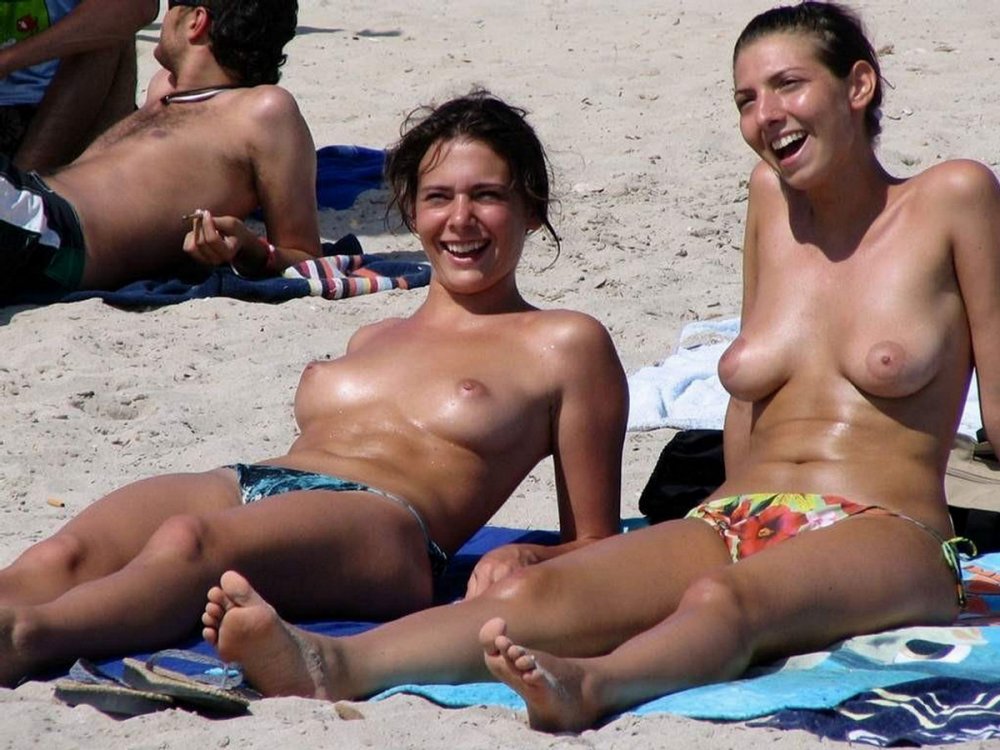 Girls rest Topless