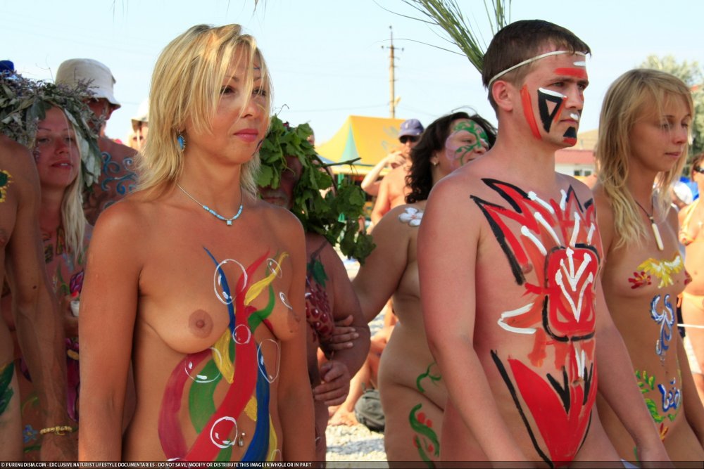 Tampons at the nudists Koktebel