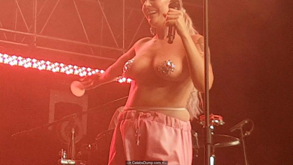 Showed breasts on a television show