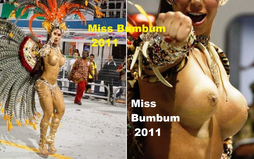 Completely naked on the carnival