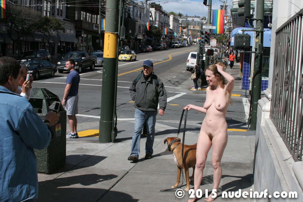 Naked Pornstaries in Public
