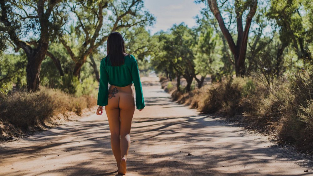 Naked beauties in nature