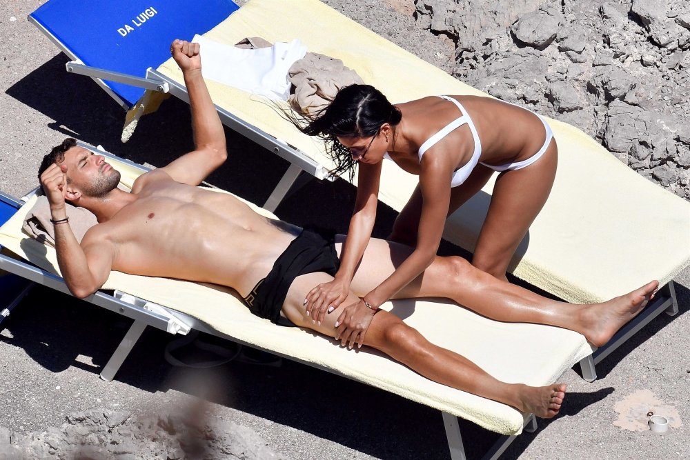 Nicole Sherzinger in black underwear