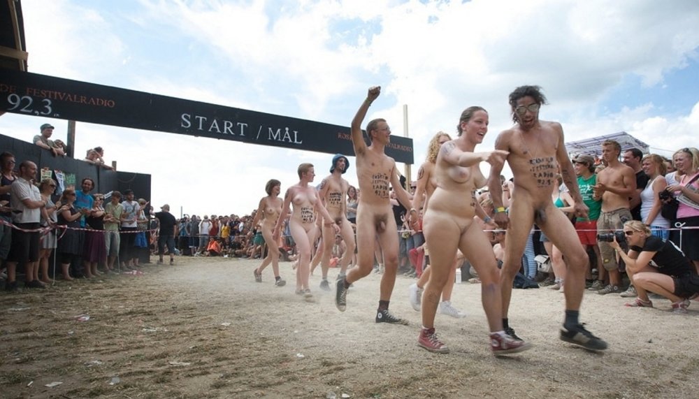 Roskilde Festival 2008 (Denmark) Naked women