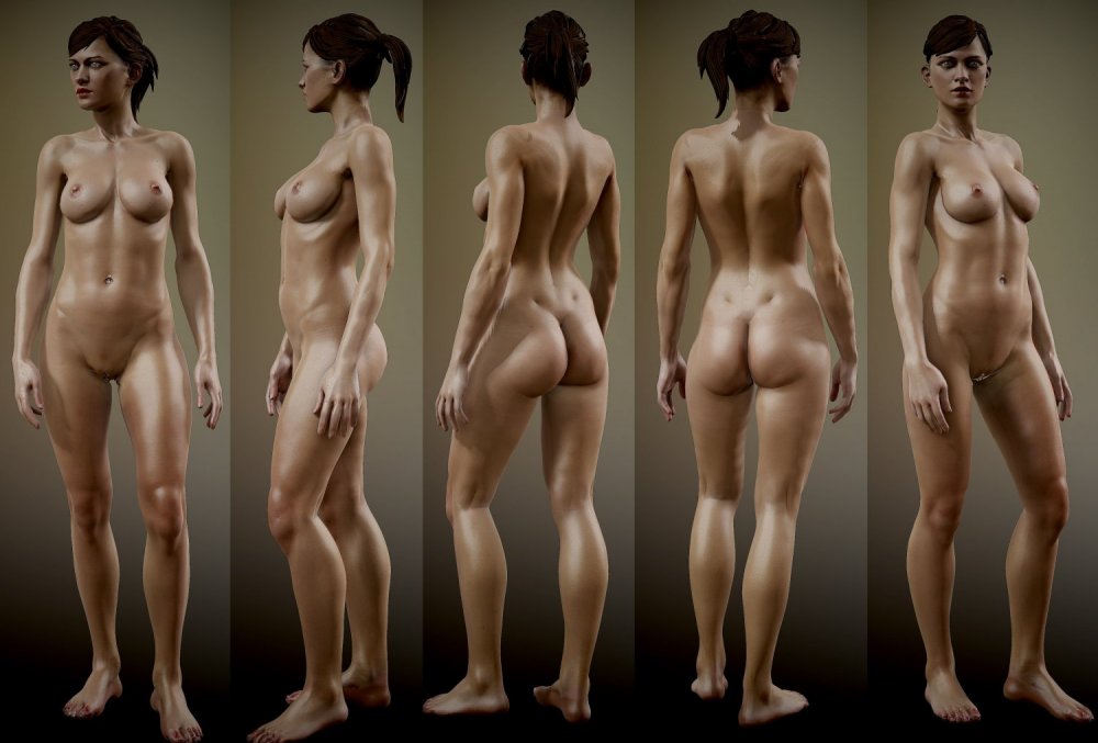 Naked women from different angles