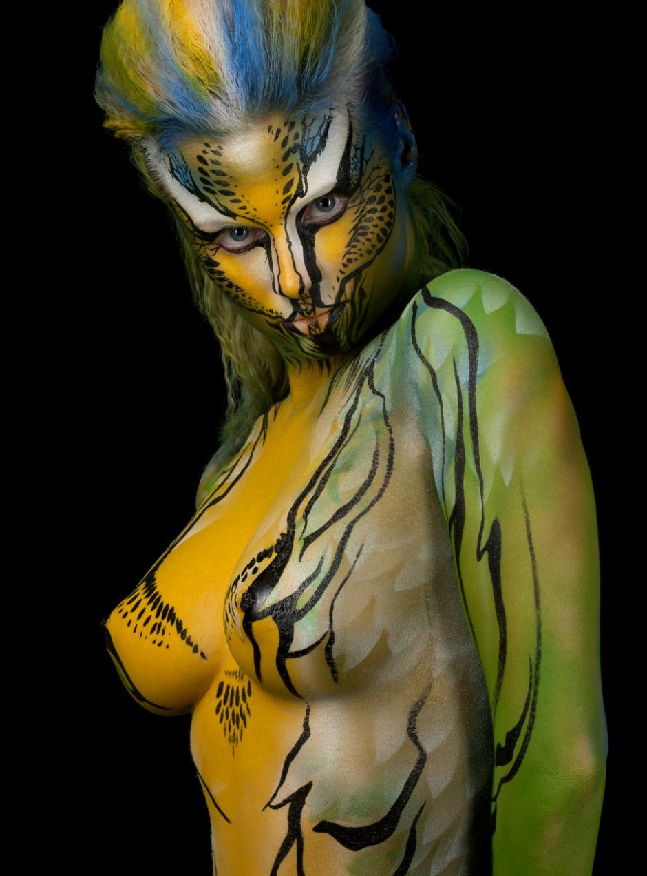 Painted female bodies