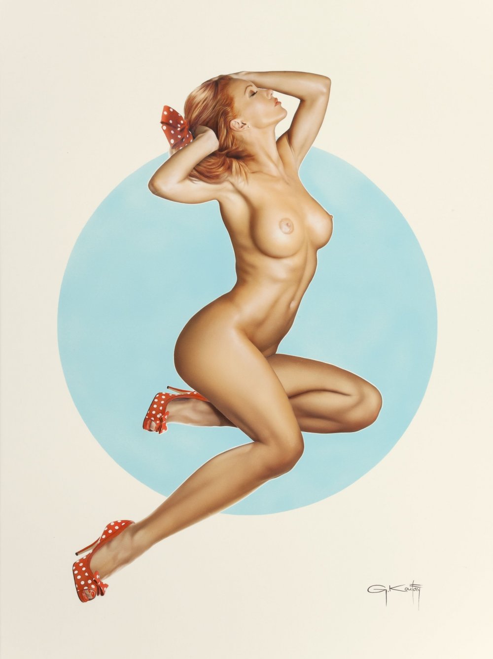 Illustrations in the style of nude