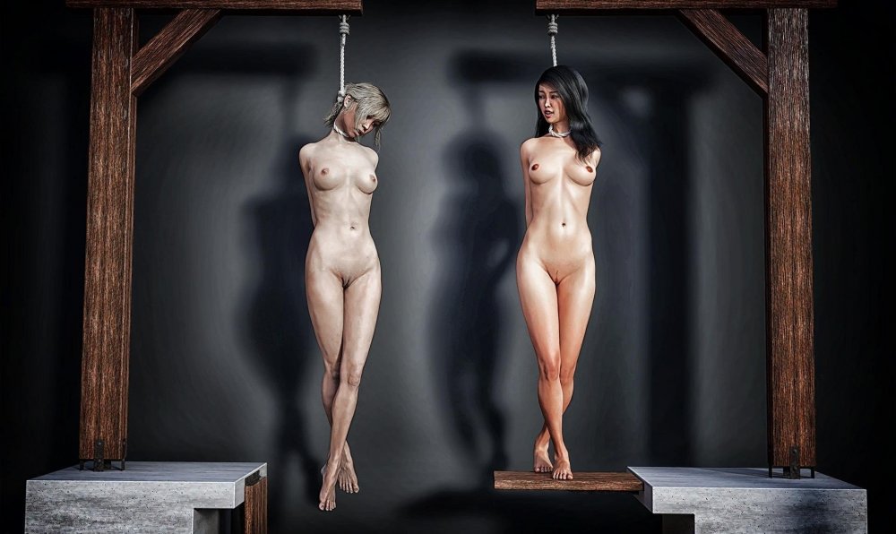 Naked Hanging Woman