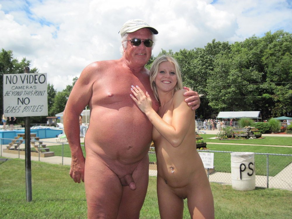 Naked women and men aged