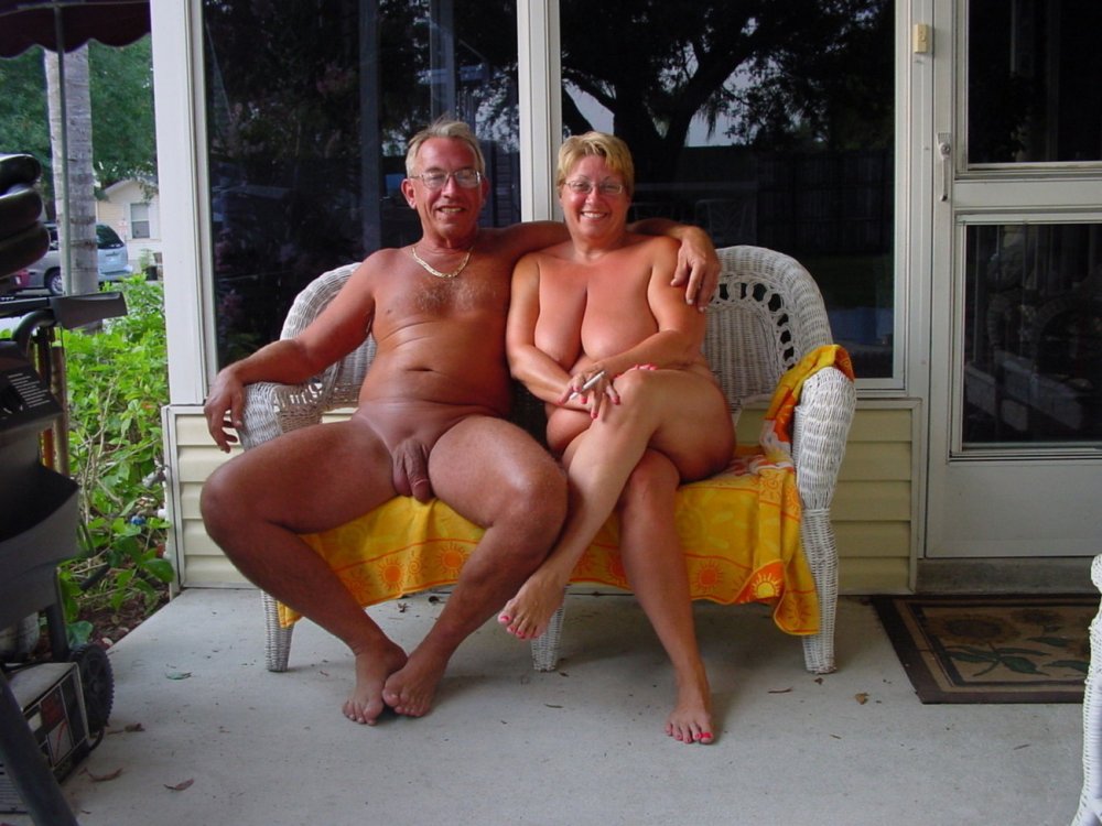 Naked couples on the beach
