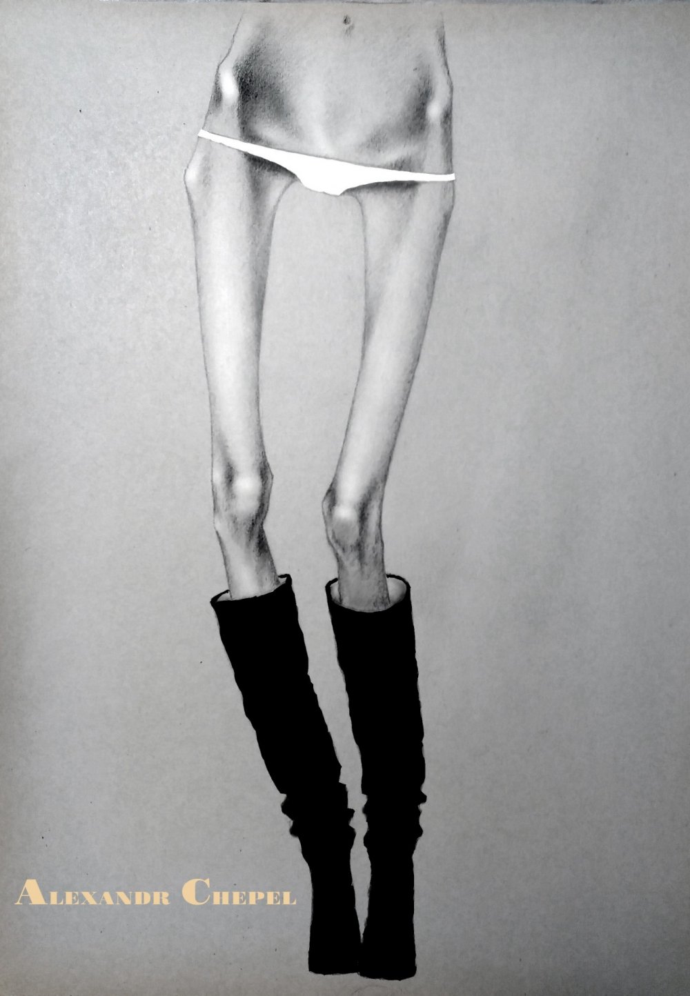 Very thin naked women